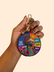Boldly Blessed Circular Coin Pouch Bag Charm QR0TV275