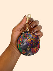 Rooted Aura Circular Coin Pouch Bag Charm QR0TD702