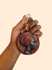Ancestral Veil Circular Coin Pouch Bag Charm QR0TD701