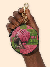 Pink Sovereign Circular Coin Pouch Bag Charm QR0TD709