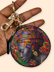 Rooted Aura Circular Coin Pouch Bag Charm QR0TD702