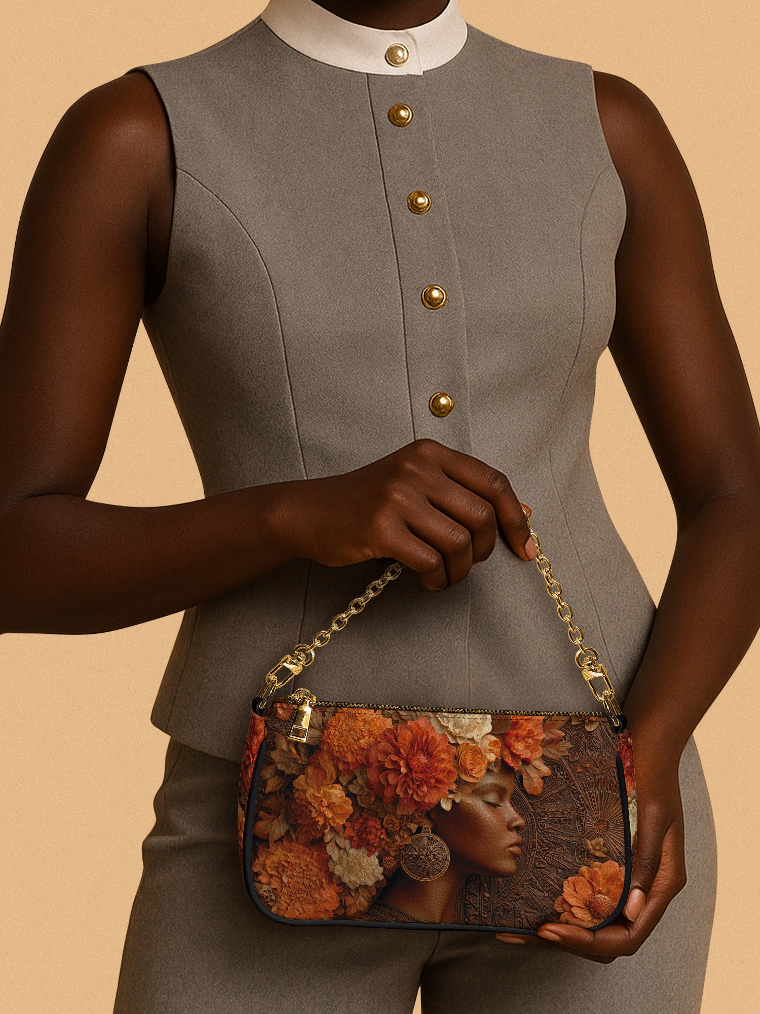 Petal Crown Classic Zip Pochette QR0TV048
