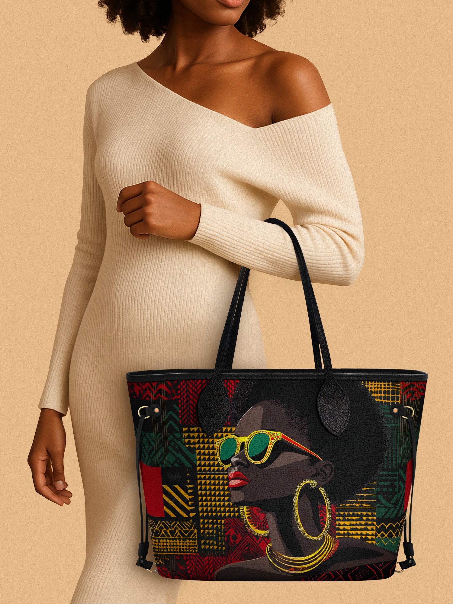 Golden Aura Classic Shopper Tote QR0XD366