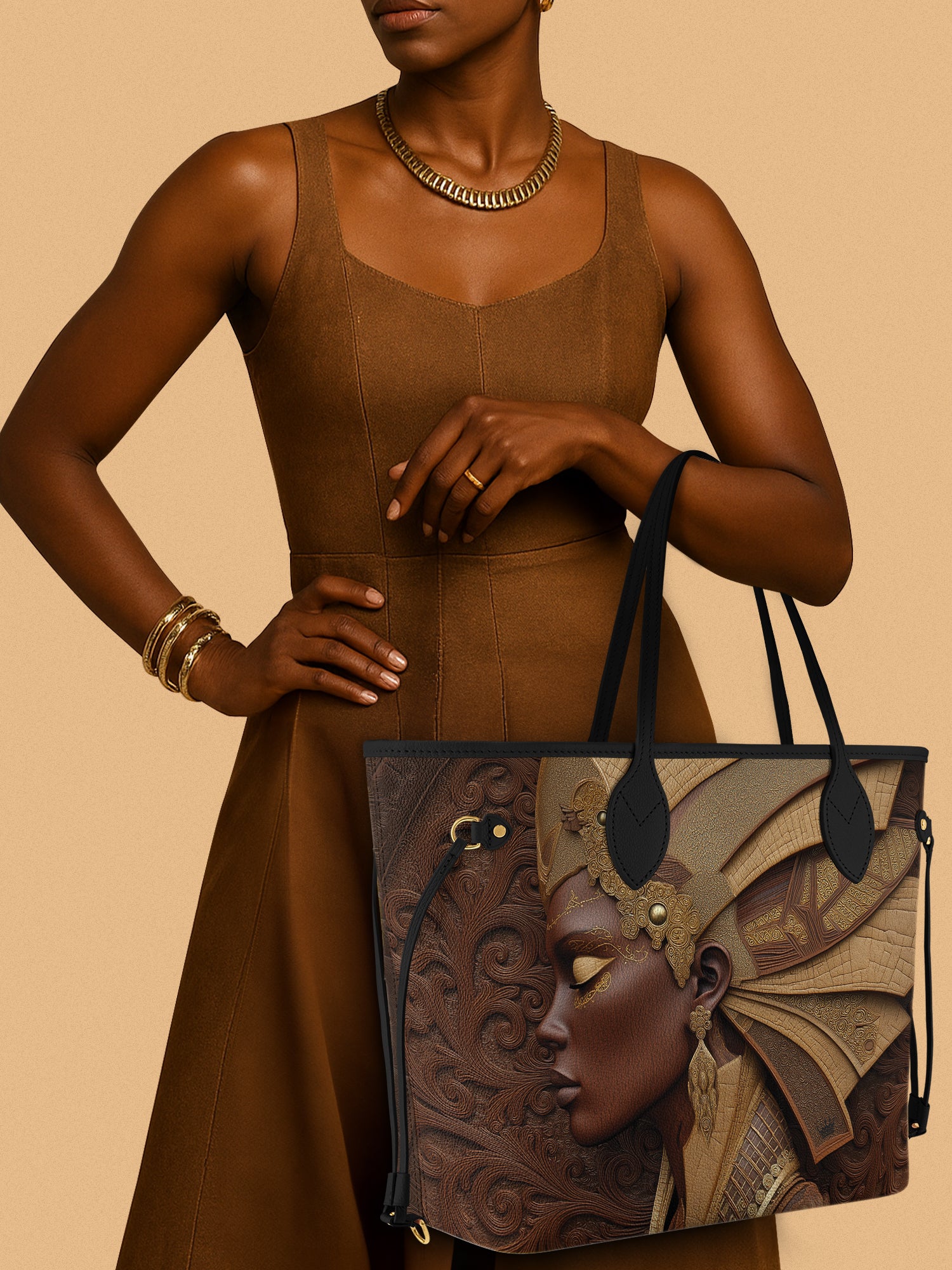 Briar Gold Classic Shopper Tote QR0XD361