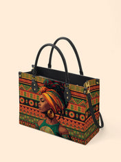 Kente Soul Premium Leather Handbag QR0TV209