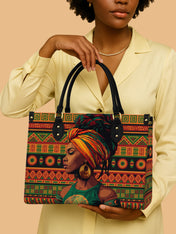 Kente Soul Premium Leather Handbag QR0TV209
