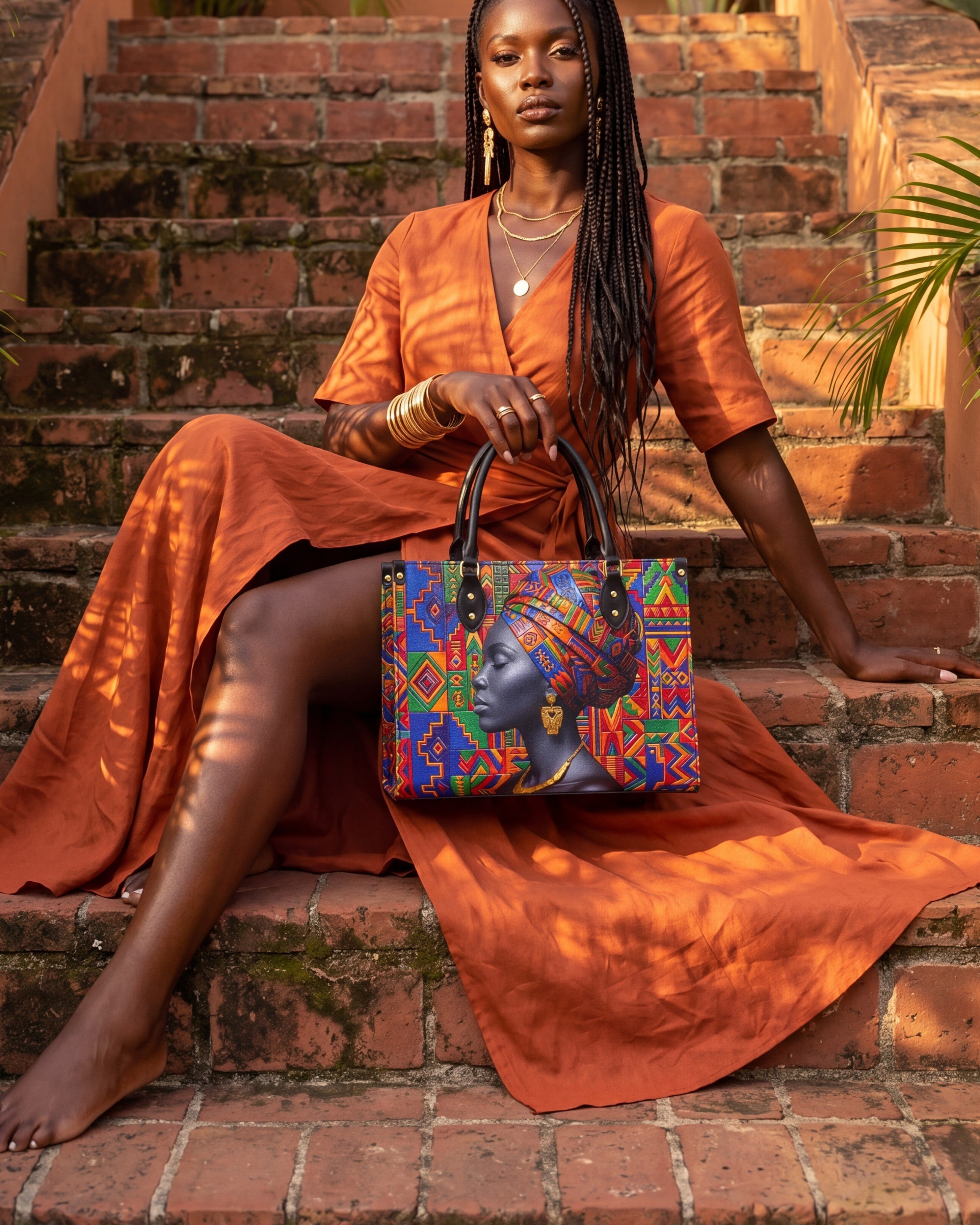 Rooted Aura Premium Leather Handbag QR0TD702