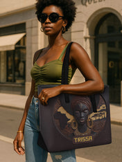 Africa's Soul Sleek Leather Tote