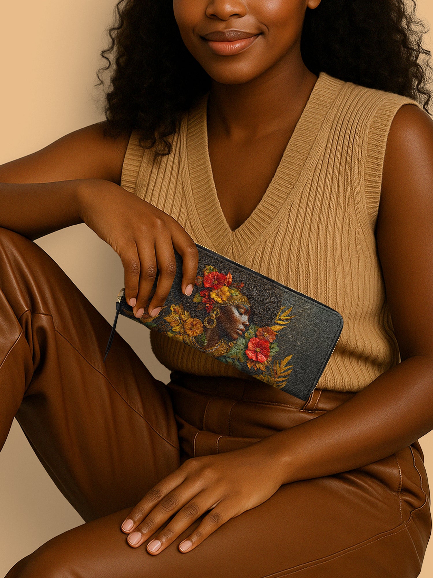Floral Grace Slimline Zippy Wallet QR0XD034