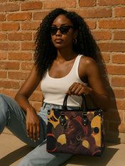 Ebony Beauty Premium Leather Handbag QR0XD142