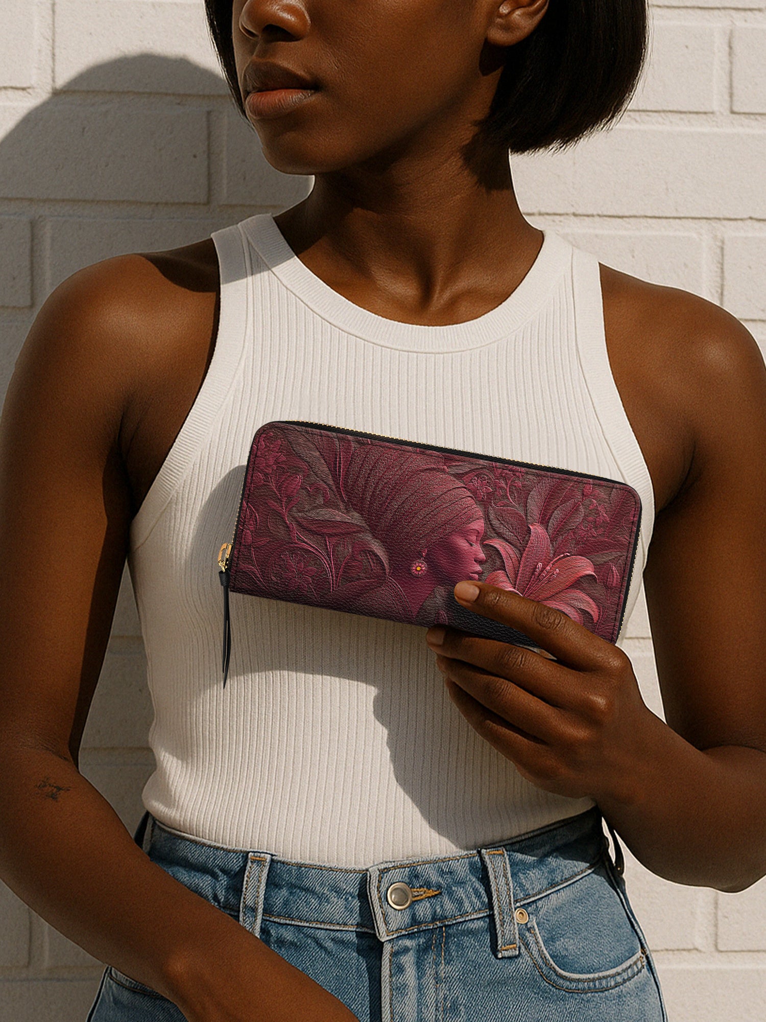 Crimson Empress Slimline Zippy Wallet QR0TV093
