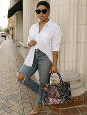 Butterfly Queen Premium Leather Handbag QR0HH110