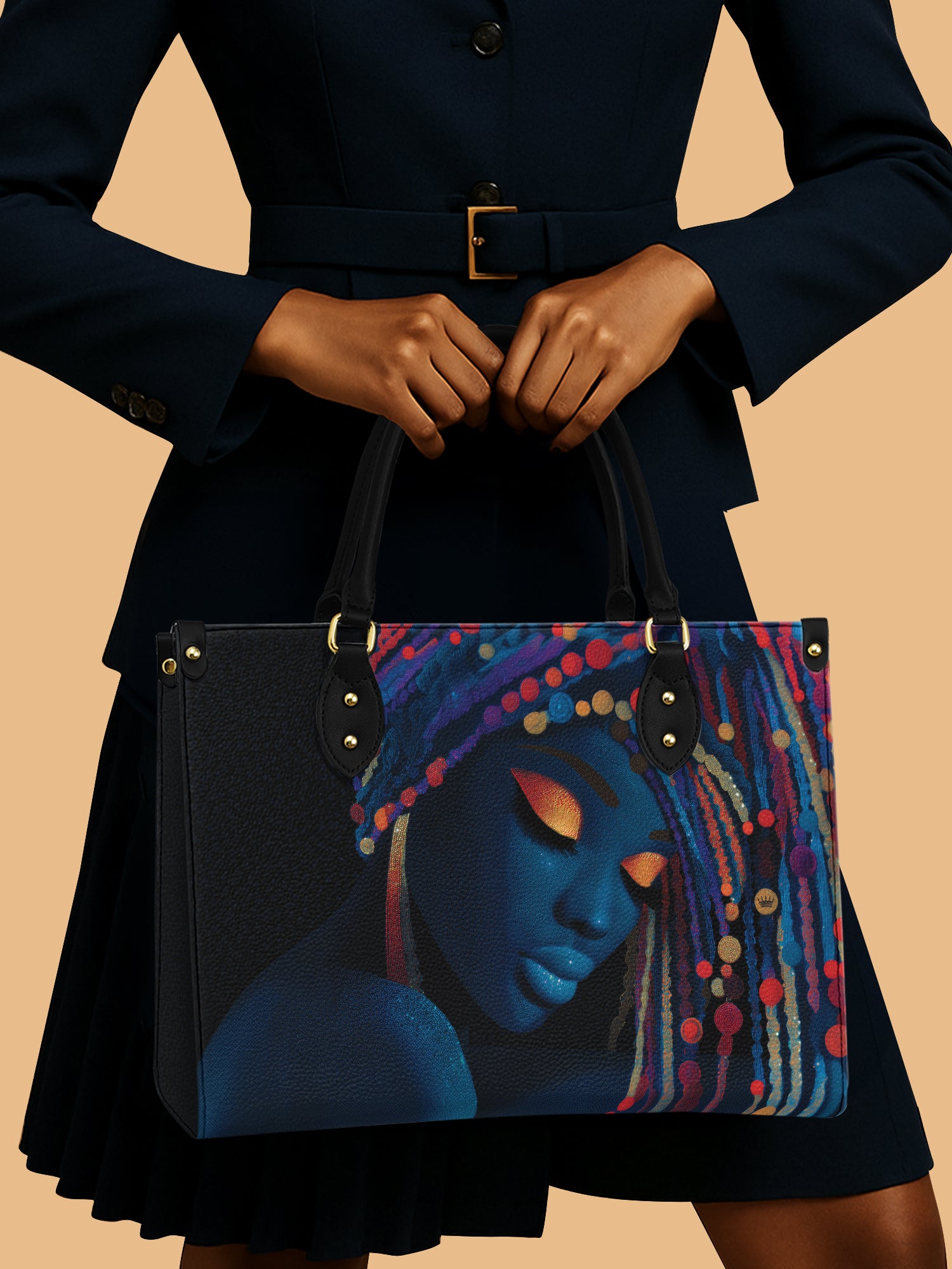 Sable Spell Premium Leather Handbag QR0XD081