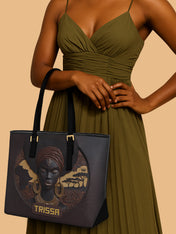 Africa's Soul Sleek Leather Tote