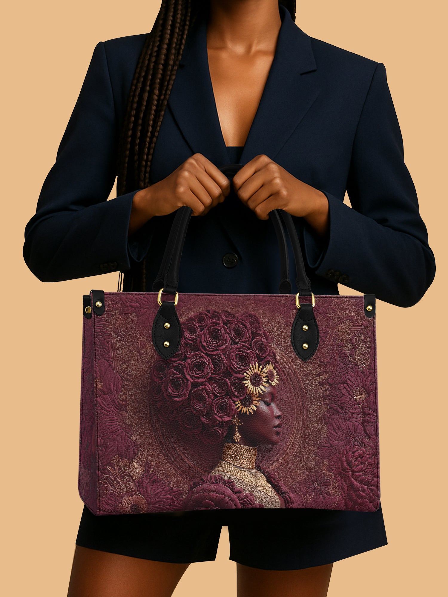 Wild Bloom Premium Leather Handbag QR0XD267