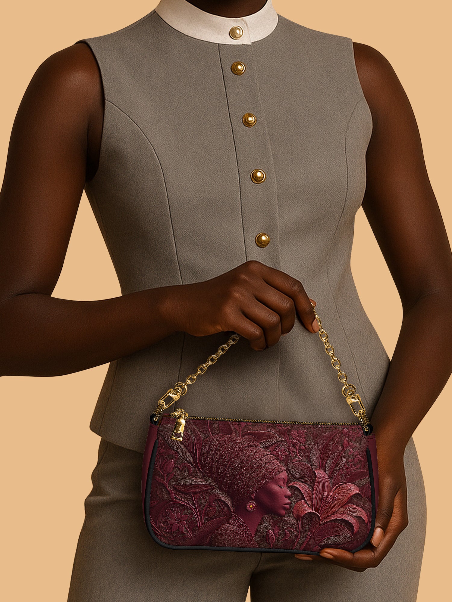 Crimson Empress Classic Zip Pochette QR0TV088