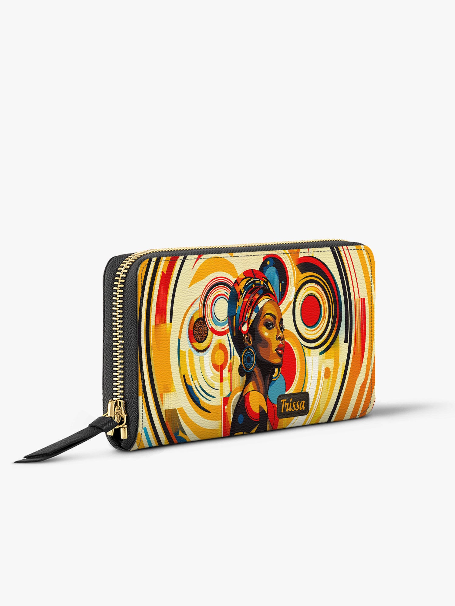 Bold Black Woman Slimline Zippy Wallet