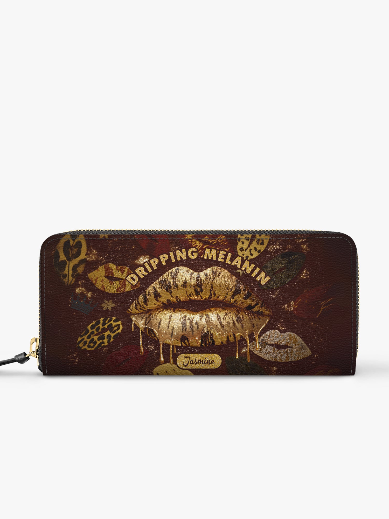 Dripping Melanin Slimline Zippy Wallet