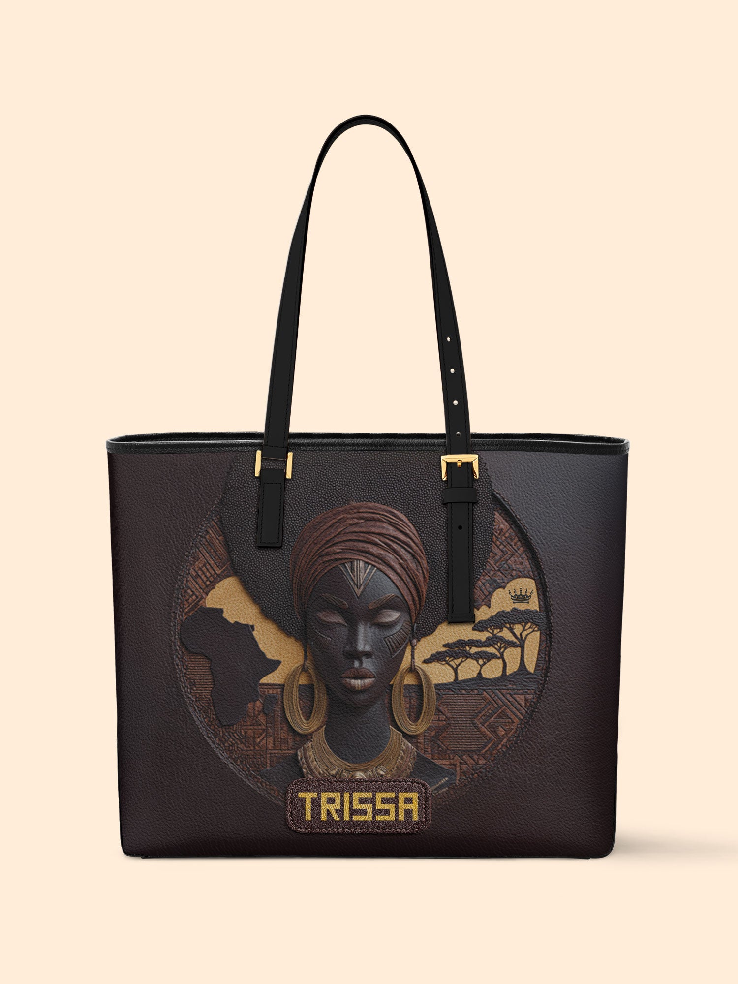 Africa's Soul Sleek Leather Tote
