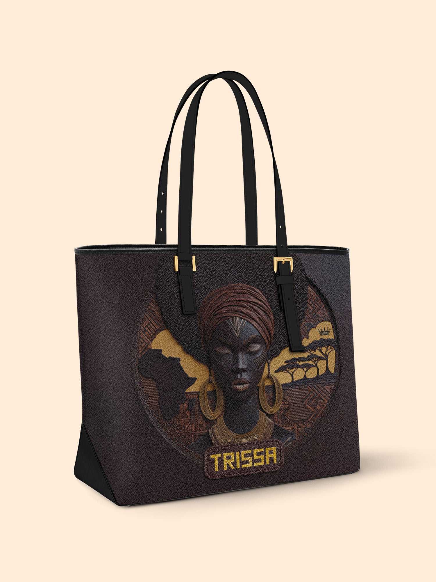 Africa's Soul Sleek Leather Tote