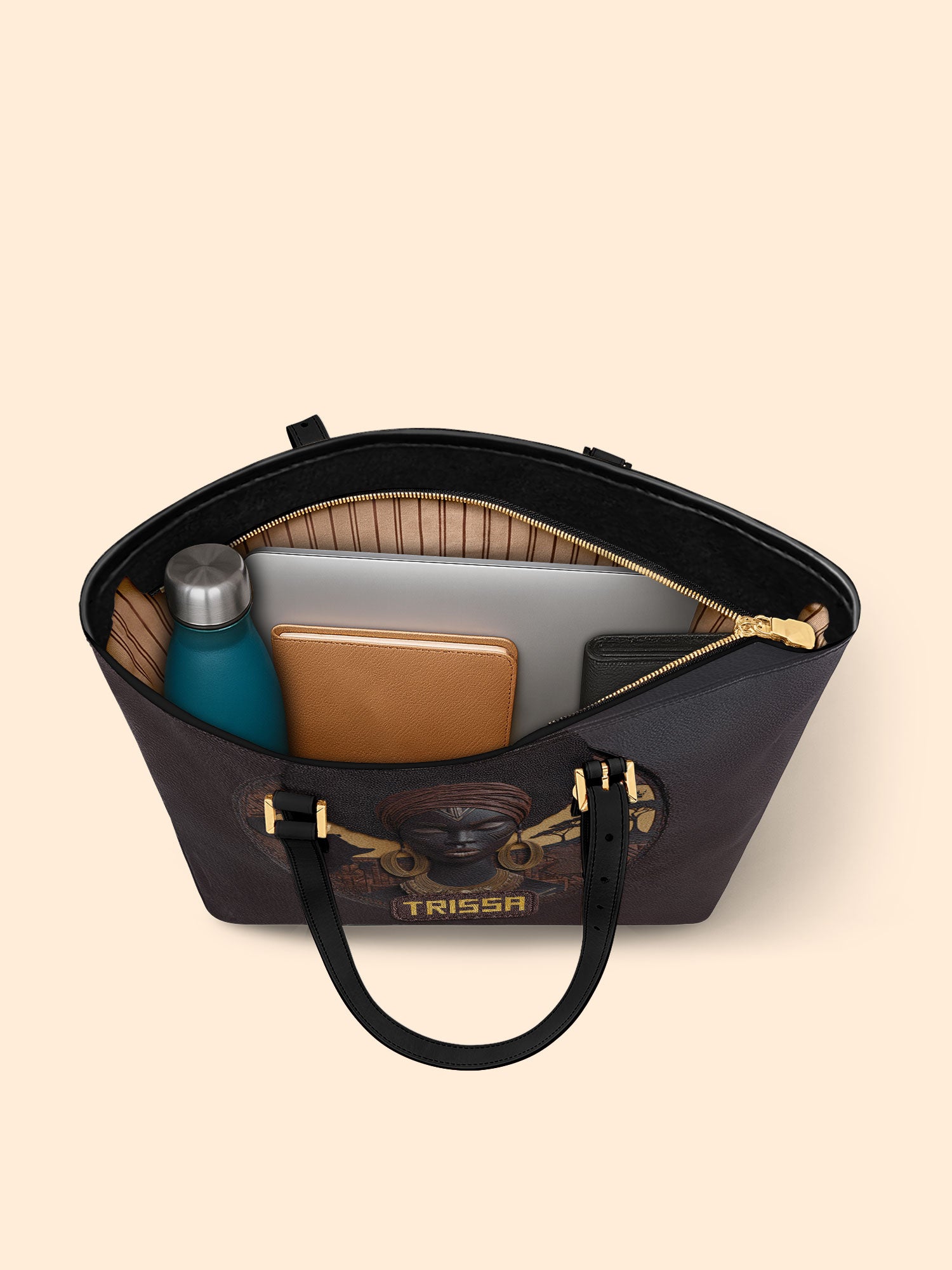 Africa's Soul Sleek Leather Tote