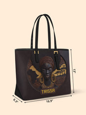 Africa's Soul Sleek Leather Tote