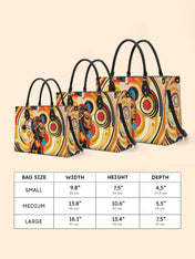 Bold Black Woman Premium Leather Handbag QR0XD110