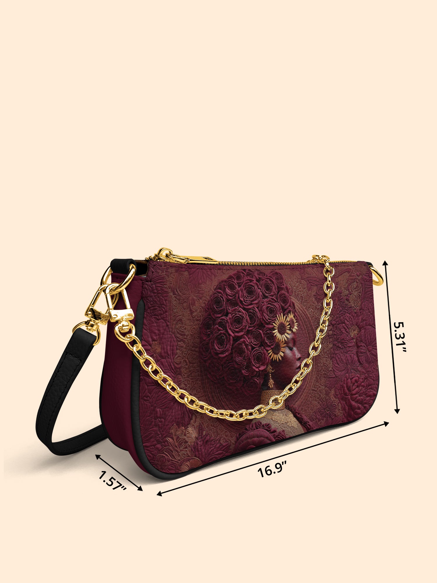 Wild Bloom Classic Zip Pochette QR0XD268