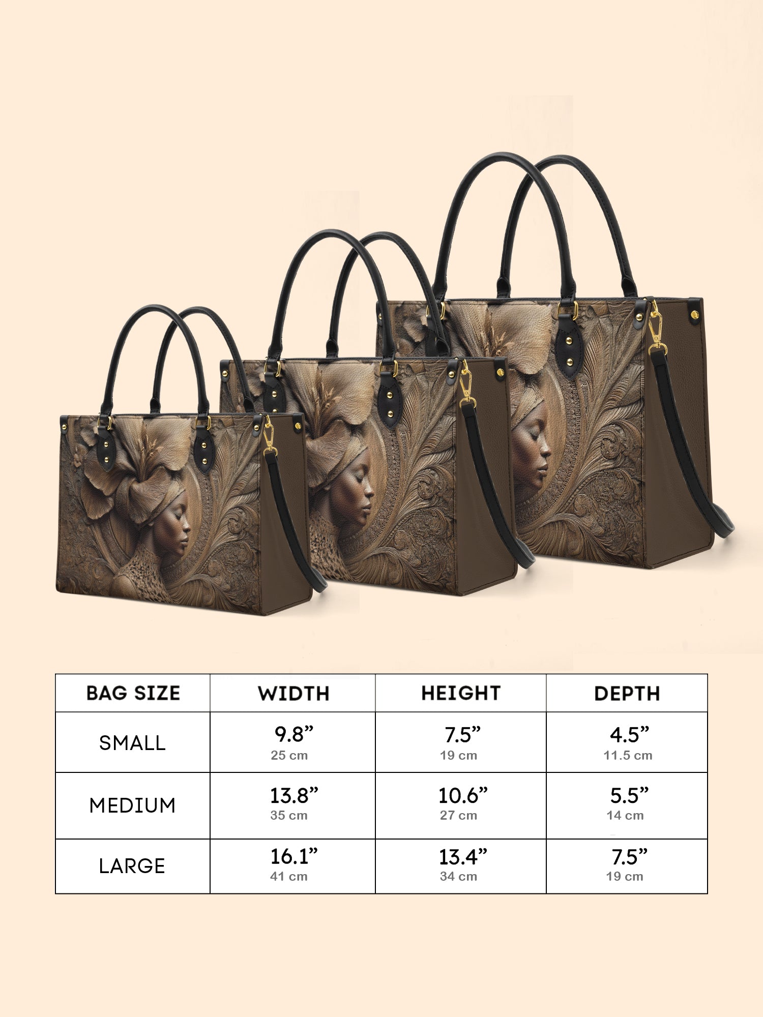 Floral Spirit Premium Leather Handbag QR0TV084