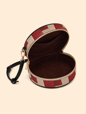 Draped in Crimson Circle Crossbody Bag QR0XD500