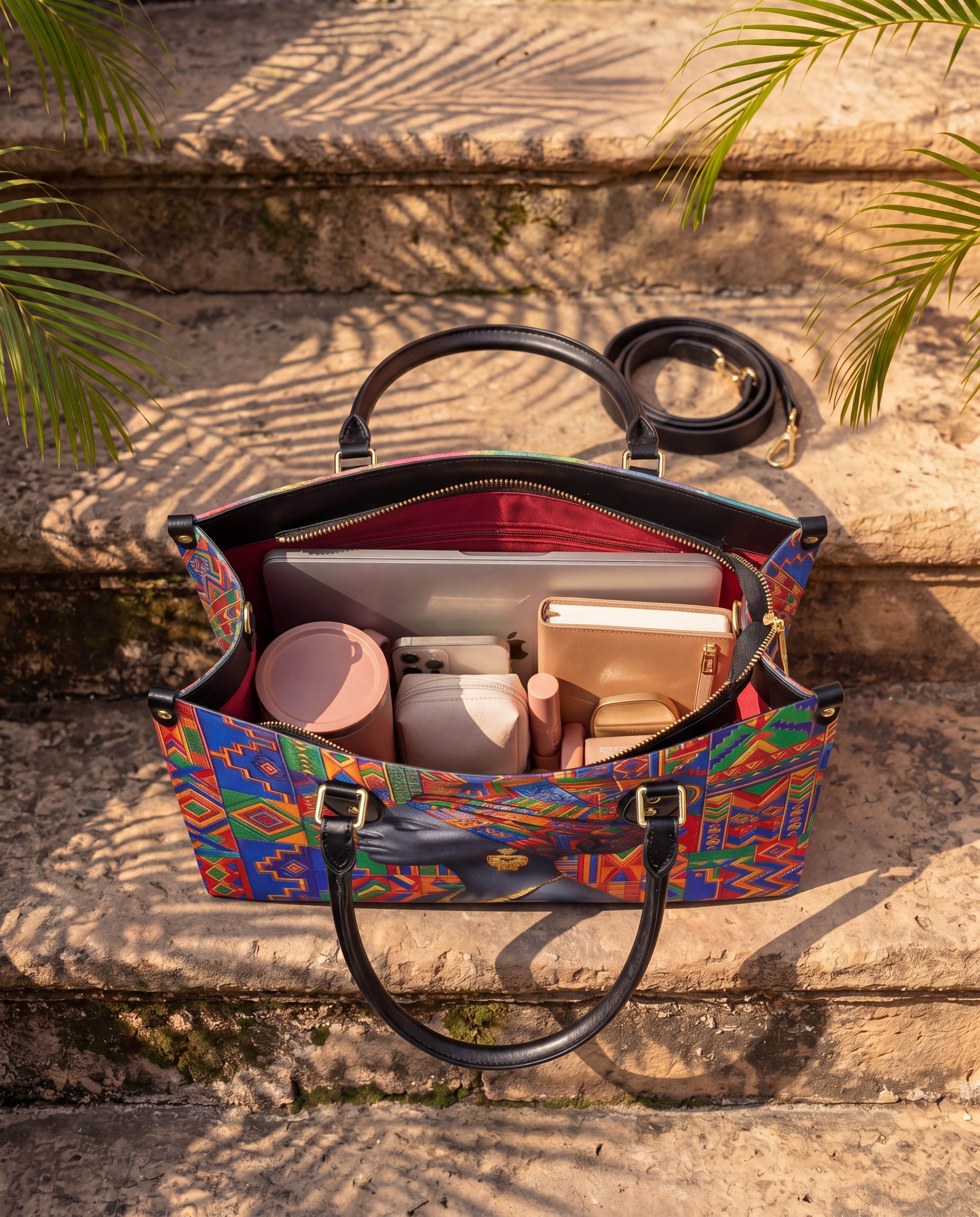 Rooted Aura Premium Leather Handbag QR0TD702