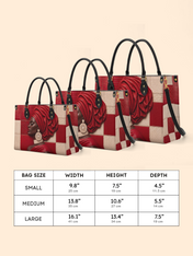 Draped in Crimson Premium Leather Handbag QR0XD500