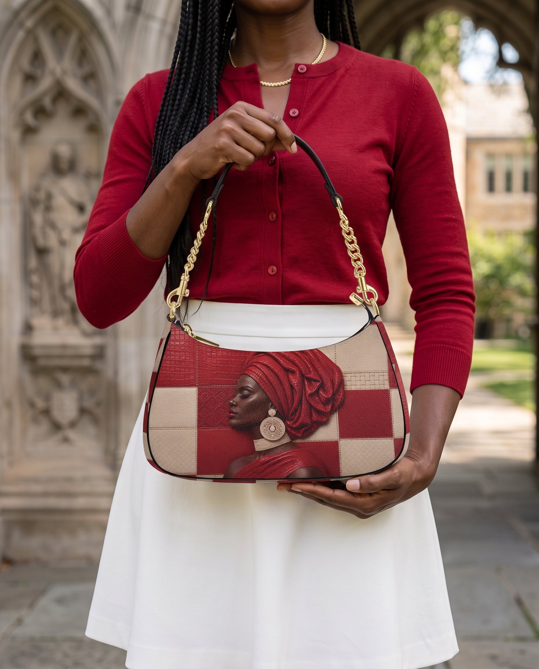Draped in Crimson Demi Crossbody Bag QR0XD500