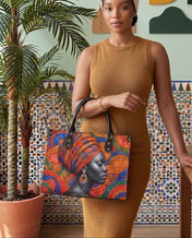 Ancestral Veil Premium Leather Handbag QR0TD701