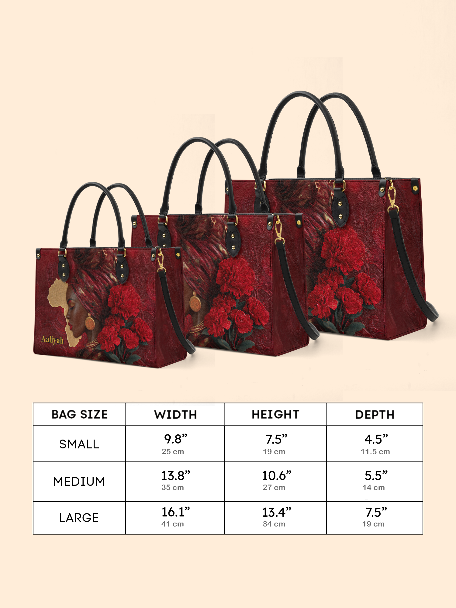African Blaze Premium Leather Handbag
