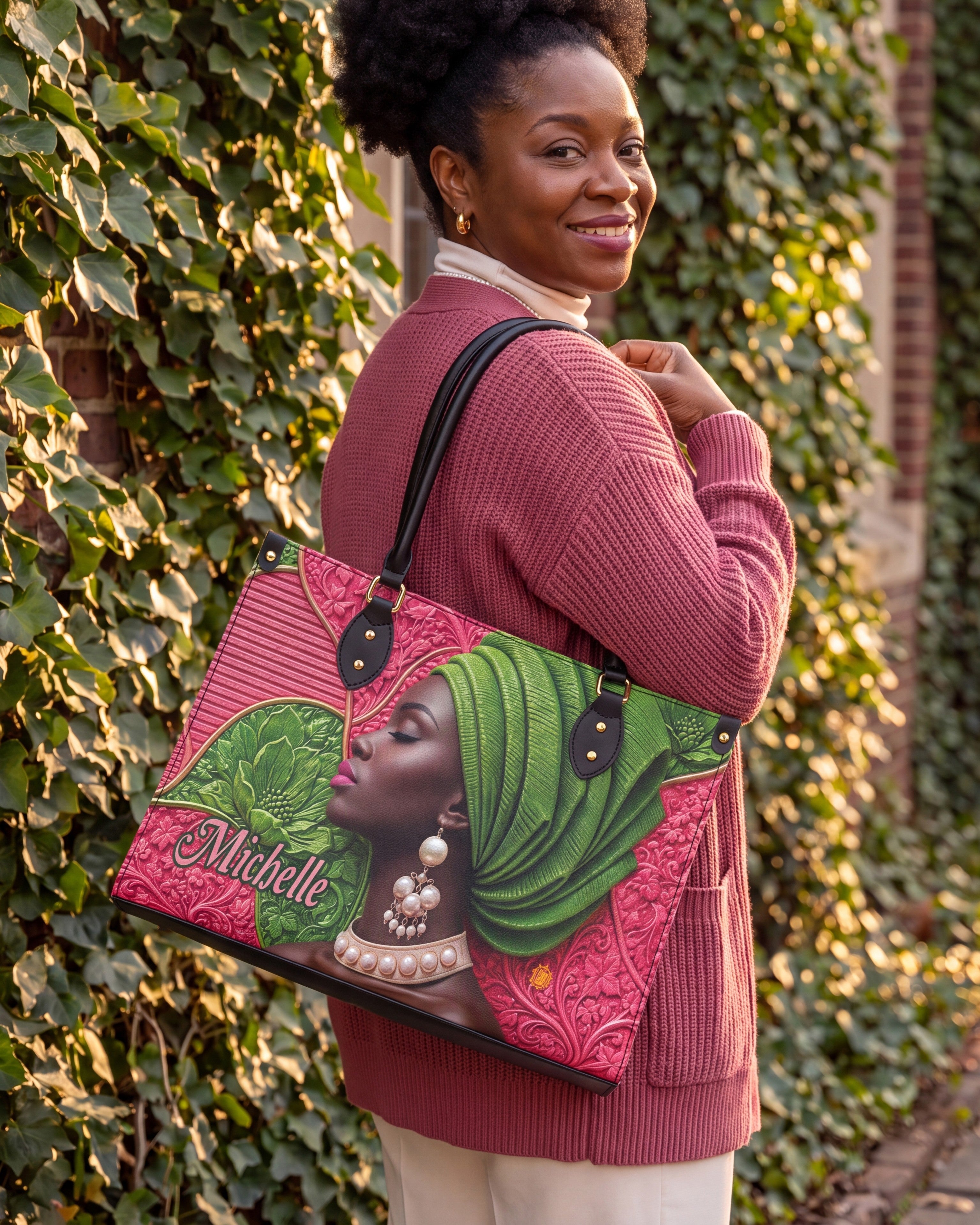 Divine Green Premium Leather Handbag