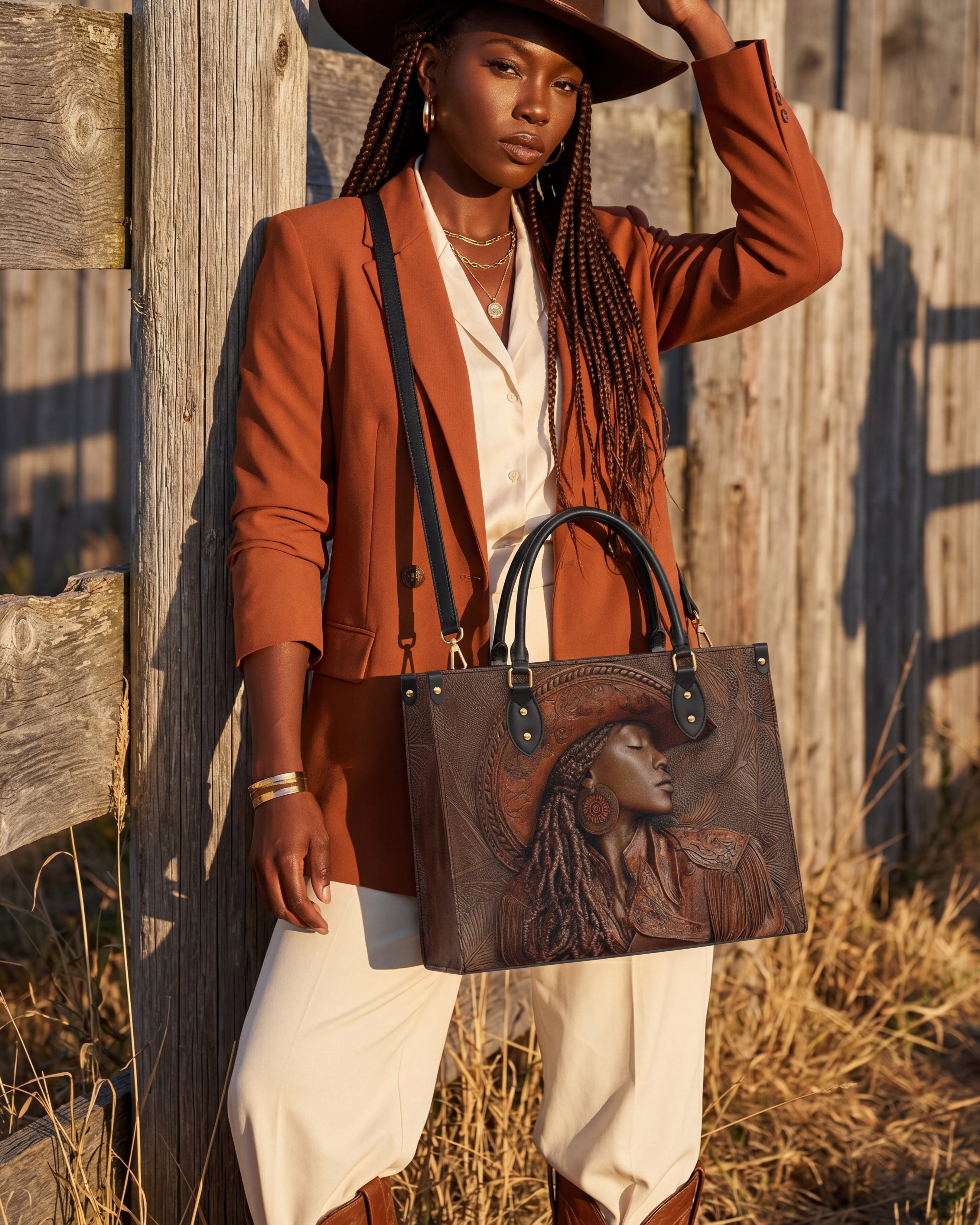 Cowgirl Vibes Premium Leather Handbag QR0TD301
