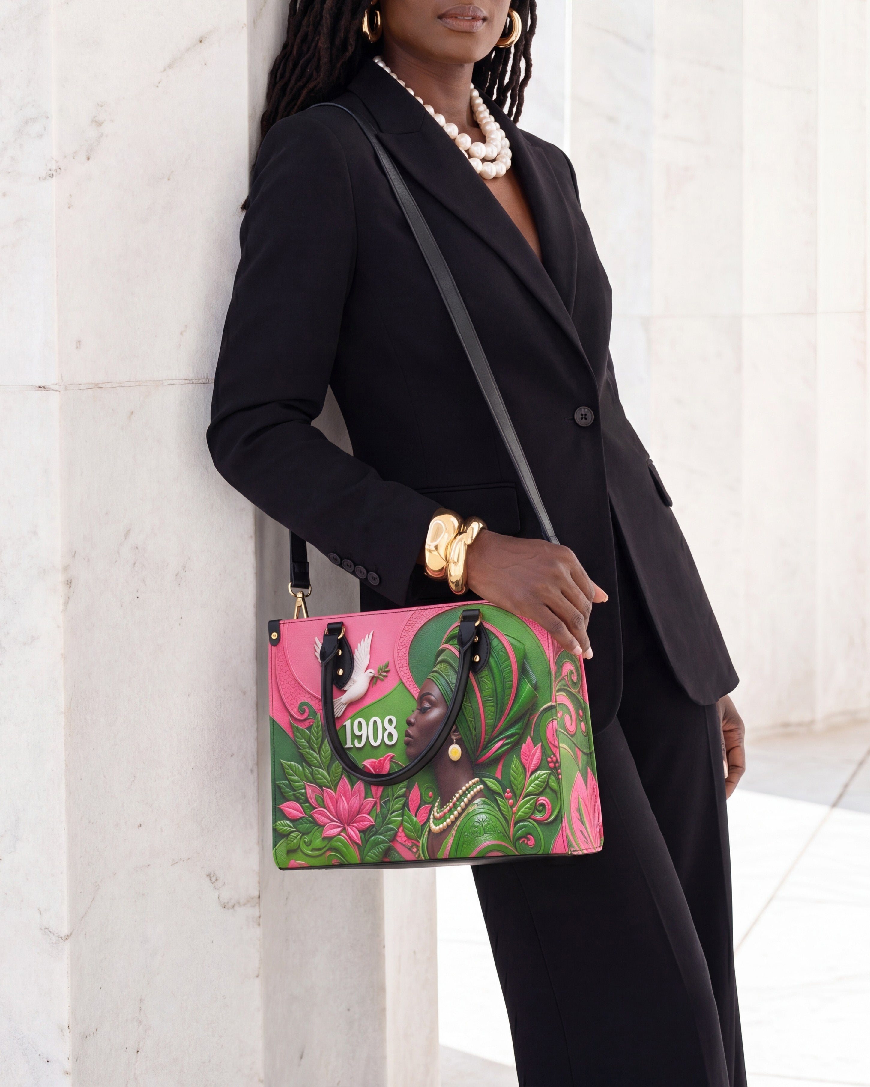 Rooted Grace Premium Leather Handbag QR0TD707