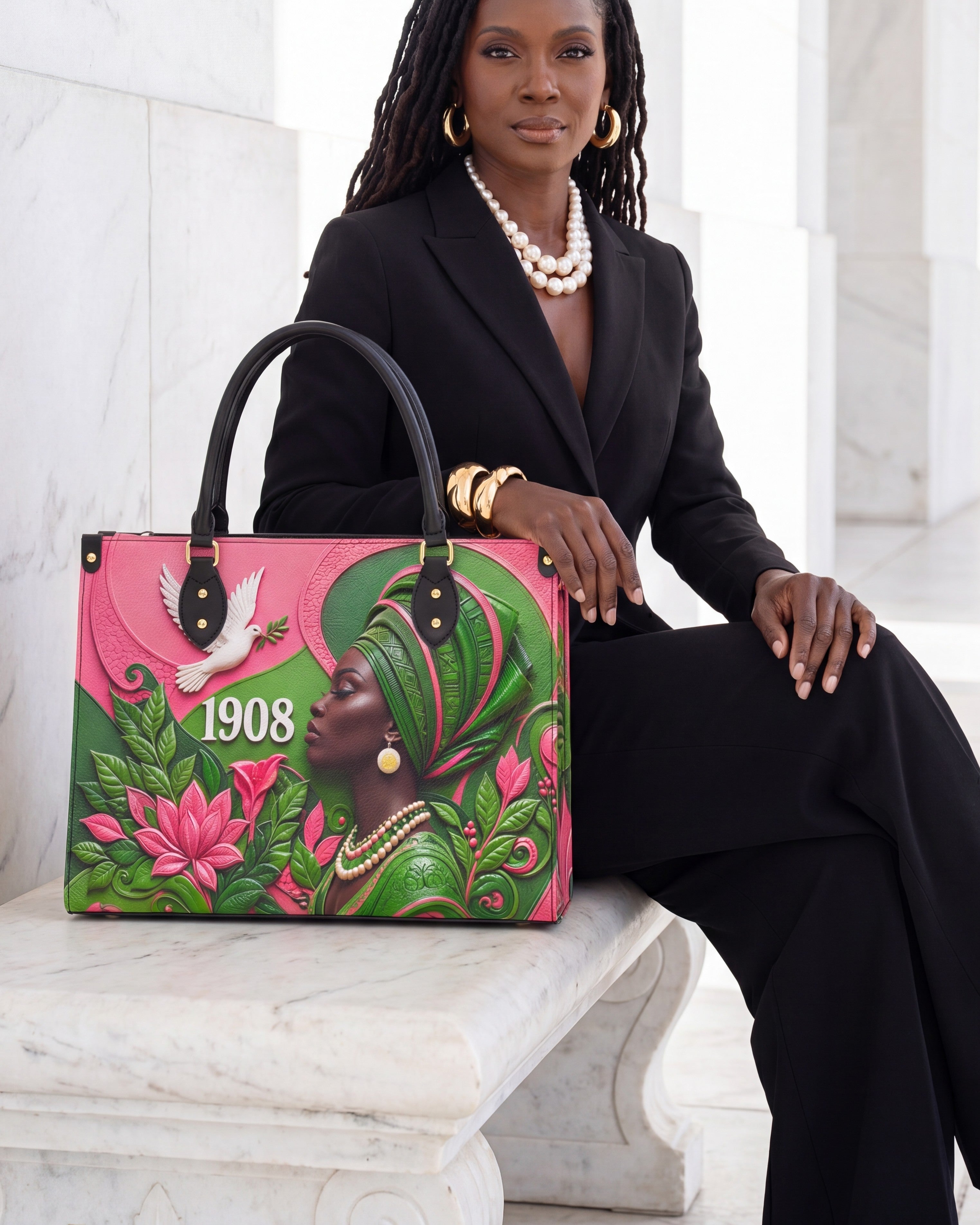 Rooted Grace Premium Leather Handbag QR0TD707