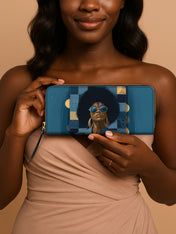 Bold & Unbothered Slimline Zippy Wallet QR0TD525