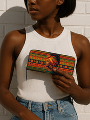 Kente Soul Slimline Zippy Wallet QR0TV210