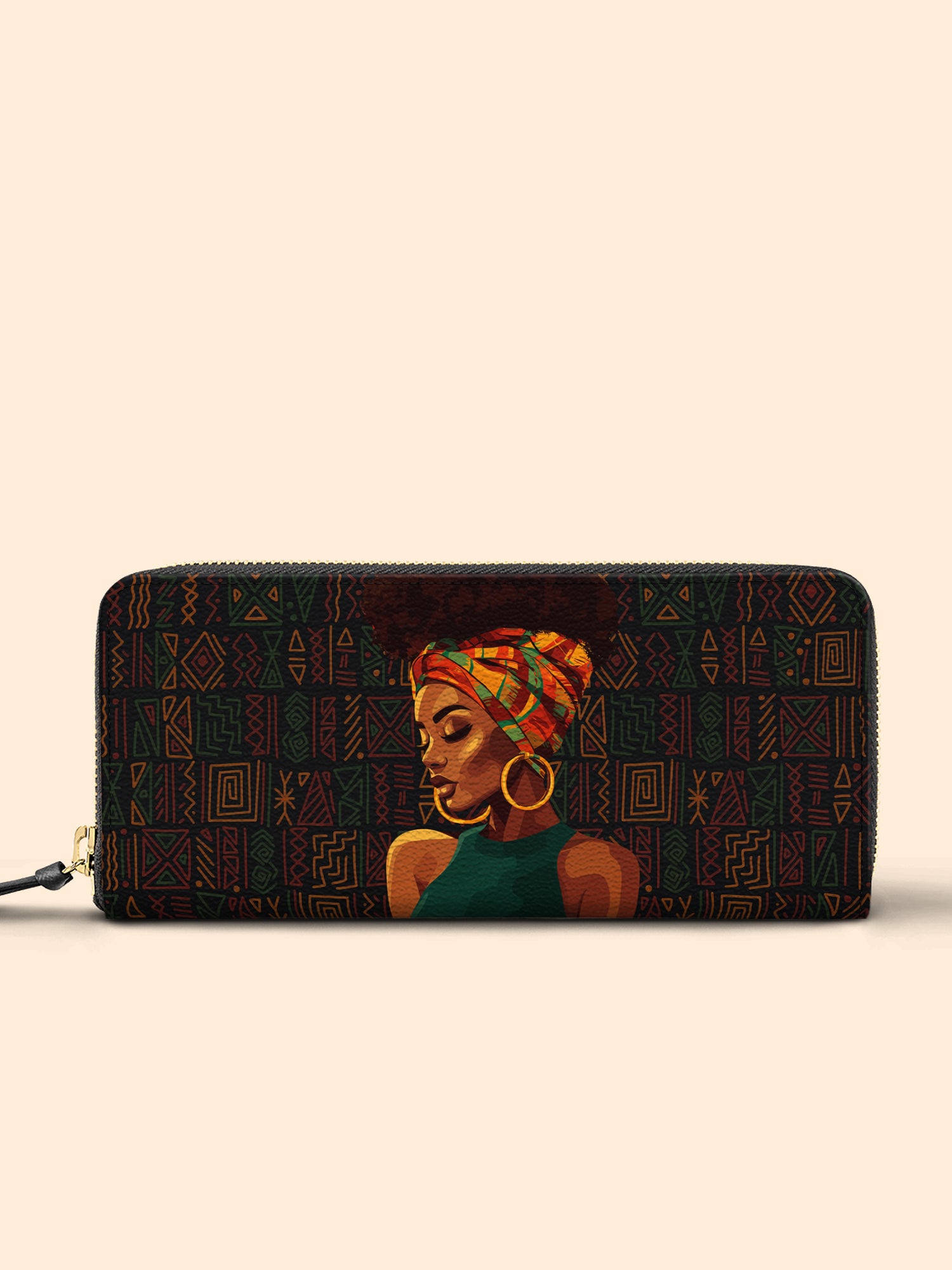 Afro Muse Slimline Zippy Wallet QR0TV205