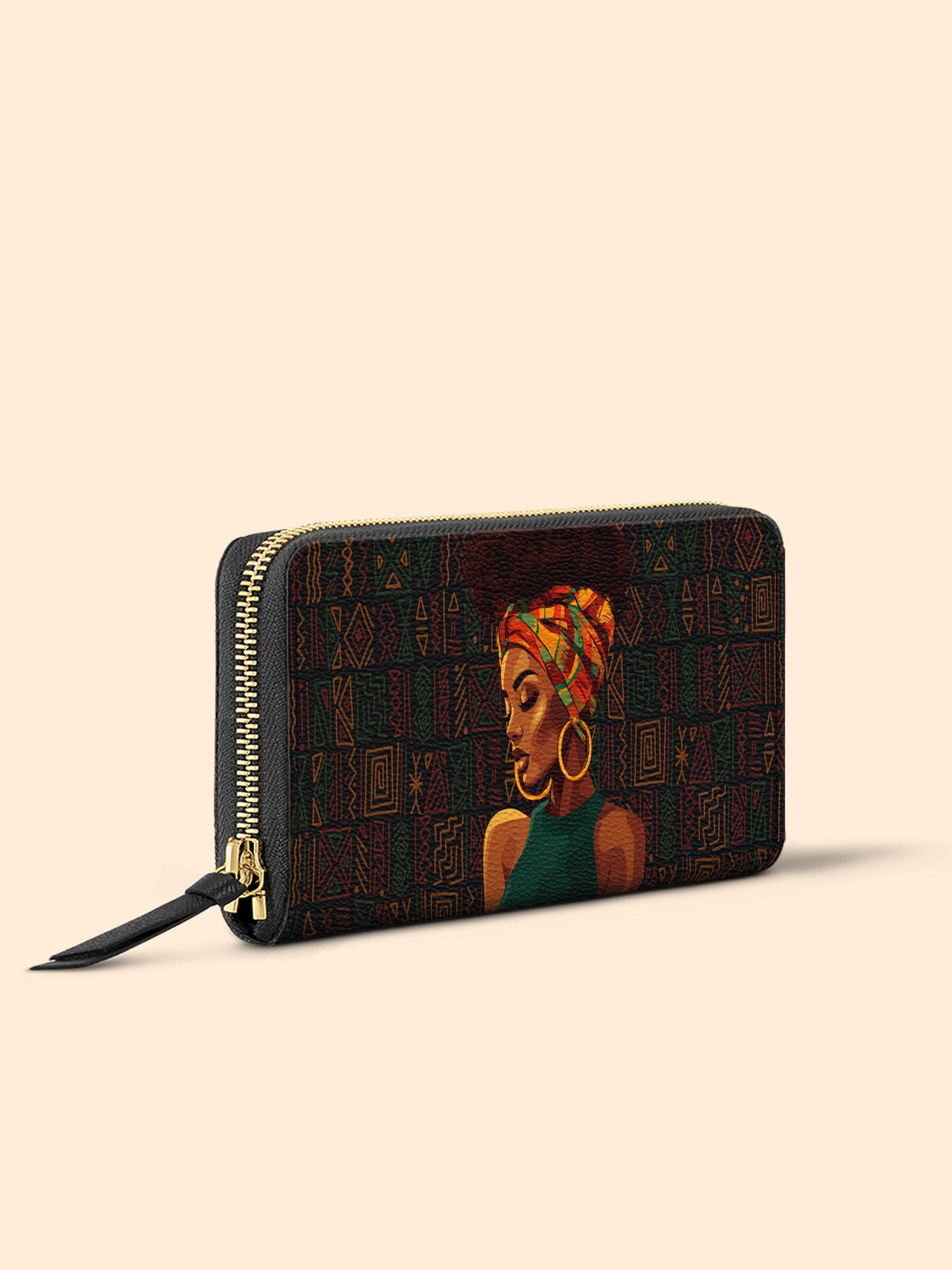 Afro Muse Slimline Zippy Wallet QR0TV205