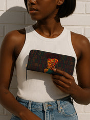 Afro Muse Slimline Zippy Wallet QR0TV205
