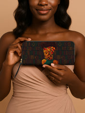 Afro Muse Slimline Zippy Wallet QR0TV205